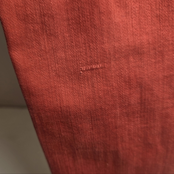 Pistola Red Crop Skinny Jeans Women’s Size 31 High Rise Raw Hem Stretch Denim - Picture 6 of 10